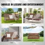 Wooden Porch Swing 5.5 ft, Patio bench swing for Courtyard & Garden, Upgraded 880 lbs Strong Load Capacity, Heavy Duty Swing Cha