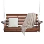 VEVOR Wooden Porch Swing 5.5 ft, Patio bench swing for Courtyard & Garden, Upgraded 880 lbs Strong Load Capacity, Heavy Duty Swi