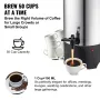 Commercial Coffee Urn, 50 Cups Stainless Steel Large Coffee Dispenser, 1000W 220V Electric Coffee Maker Urn For Quick Brewing, H