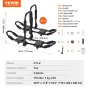 VEVOR Kayak Roof Rack 1 Pair J-Bar, Soft Roof Rack, Top Mount Tie Down, Carrier for kayak, Surf Board, Canoe, SUP, Ski Board, Mo
