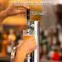 Kegerator Tower Kit, Single Tap Beer Conversion Kit, Stainless Steel Keg Beer Tower Dispenser with Dual Gauge W21.8 Regulator & 