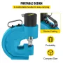 CH-70 Hydraulic Hole Puncher Punching Tool Puncher, 35T Flat Copper Electric Pump L Style, CP-700 H Style CFP-800-1 Busbar Tungs