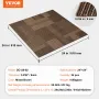 VEVOR Carpet Tiles Reusable, 24"x 24"Carpet Squares With Padding Attached, Soft Padded Carpet Tiles, Easy Install DIY for Bedroo