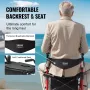 2 i 1 Rollator Rollator & Transportstol til seniorer, Folding
