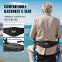 2 i 1 Rollator Rollator & Transportstol til seniorer, Folding