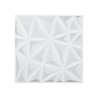 3D Wall Panels 33-Pack 11.81x11.81'' PVC 32 Sq.Ft Coverage Diamond White