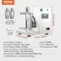 VEVOR Milkshake Maker Machine, 120W Commercial Milk Tea Shaker Machine, Double Head Milk Shake Mixer Machine, 0-180s Adjustable 