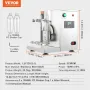 VEVOR Milkshake Maker Machine, 120W Commercial Milk Tea Shaker Machine, Double Head Milk Shake Mixer Machine, 0-180s Adjustable 