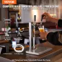 VEVOR Kegerator Tower Kit, Dual Taps Beer Conversion Kit, Rustfrit stål Keg Beer Tower Dispenser med Dual Gauge W21.8 Regulat