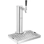 Kegerator Tower Kit, Single Tap Beer Conversion Kit, Stainless Steel Keg Beer Tower Dispenser with Dual Gauge W21.8 Regulator & 
