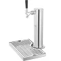 VEVOR Kegerator Tower Kit, Single Tap Beer Conversion Kit, Stainless Steel Keg Beer Tower Dispenser with Dual Gauge W21.8 Regula