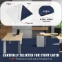Carpet Tiles Peel and Stick, 24” x 24” Squares Self Adhesive Carpet Floor Tile, Soft Padded Carpet Tiles, Easy Install DIY for B