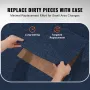 VEVOR Carpet Tiles Peel and Stick, 24” x 24” Squares Self Adhesive Carpet Floor Tile, Soft Padded Carpet Tiles, Easy Install DIY