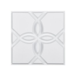 3D Wall Panels 33-Pack 11.81x11.81'' PVC 32 Sq.Ft Coverage Floral White