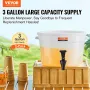 VEVOR Beverage Dispenser, 3 Gallon Drink Dispensers for Parties, Plastic Juice Dispenser with Spigot and Lid, Iced Tea Lemonade 