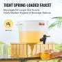 Beverage Dispenser, 3 Gallon Drink Dispensers for Parties, Plastic Juice Dispenser with Spigot and Lid, Iced Tea Lemonade Juice 