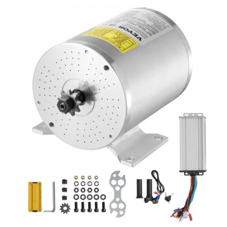 2000W Electric Brushless DC Motor Kit 48V 4300rpm Motor & Speed Controller