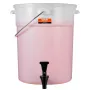 Beverage Dispenser, 5 Gallon Drink Dispensers for Parties, Plastic Juice Dispenser with Spigot and Lid, Iced Tea Lemonade Juice 