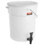 Beverage Dispenser, 5 Gallon Drink Dispensers for Parties, Plastic Juice Dispenser with Spigot and Lid, Iced Tea Lemonade Juice 