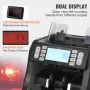 Money Counter Machine, Bill Counter with UV, MG, IR and DD Counterfeit Detection, USD & EUR Cash Counting Machine with Add and B