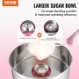 VEVOR Electric Cotton Candy Machine, 1000W Candy Floss Maker, Commercial Cotton Candy Machine with Stainless Steel Bowl, and Sug