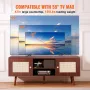 Rattan TV Stand, Boho TV Cabinet for 55 inch TV, Mid Century Modern TV Stand, Rattan TV Console with Adjustable Shelfs for Livin