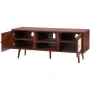 Rattan TV Stand, Boho TV Cabinet til 55 tommer TV, Mid Century