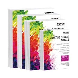 Canvas Boards for Painting 32 Pack Multi-Size Blank Canvases for Painting