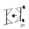 Gate Corner Brace Bracket Anti Sag Gate Frame Hardware Kit for Stable Gate