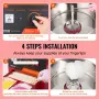 VEVOR Electric Cotton Candy Machine, 1000W Candy Floss Maker, Commercial Cotton Candy Machine with Cover, Stainless Steel Bowl, 