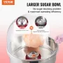 VEVOR Electric Cotton Candy Machine, 1000W Candy Floss Maker, Commercial Cotton Candy Machine with Cover, Stainless Steel Bowl, 