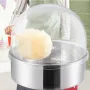 VEVOR Electric Cotton Candy Machine, 1000W Candy Floss Maker, Commercial Cotton Candy Machine with Cover, Stainless Steel Bowl, 