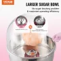 VEVOR Electric Cotton Candy Machine, 1000W Candy Floss Maker, Commercial Cotton Candy Machine with Cover, Stainless Steel Bowl, 