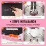 Electric Cotton Candy Machine, 1000W Candy Floss Maker, Commercial Cotton Candy Machine with Cover, Stainless Steel Bowl, and Su