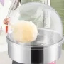 VEVOR Electric Cotton Candy Machine, 1000W Candy Floss Maker, Commercial Cotton Candy Machine with Cover, Stainless Steel Bowl, 