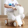 3 in 1 Rocking Horse for Toddlers 1-3 Years, Baby Rocking Horse with Detachable Balance Board and 4 Smooth Wheels, Support up to