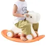 3 in 1 Rocking Horse for Toddlers 1-3 Years, Baby Rocking Horse with Detachable Balance Board and 4 Smooth Wheels, Support up to