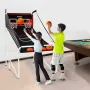 Foldable Basketball Arcade Game, 2 Player Indoor Basketball Game, Home Dual Shot Sport with 4 Balls, 8 Game Modes, Electronic Sc