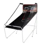 Foldable Basketball Arcade Game, 2 Player Indoor Basketball Game, Home Dual Shot Sport with 4 Balls, 8 Game Modes, Electronic Sc