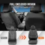 VEVOR Seat Covers, Universal Car Seat Covers Front Seats, 6pcs Faux Leather Seat Cover, Full Enclosed Design, Detachable Headres