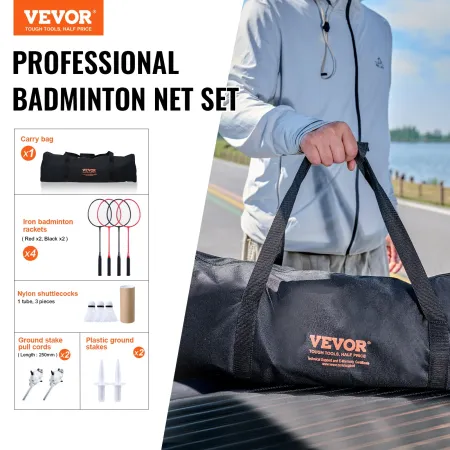 Badmintonnetsæt, Outdoor Backyard Beach Park Badmintonnet