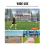 Badminton Net Set, Outdoor Backyard Beach Park Badminton Net, Portable Badminton Equipment Set, Adults Kids Badminton Net with P