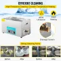 VEVOR 22L Ultrasonic Cleaner, 304 Stainless Steel Professional Knob Control, Ultrasonic Cleaner with Heater Timer for Jewelry Wa