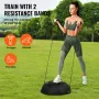 Half Exercise Ball Trainer, 26 inch Balance Ball Trainer, 1500lbs Capacity Stability Ball, Yoga Ball with Resistance Bands & Foo