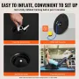 Half Exercise Ball Trainer, 23 inch Balance Ball Trainer, 660 lbs Capacity Stability Ball, Yoga Ball with Resistance Bands and P