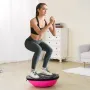 Half Exercise Ball Trainer, 26 inch Balance Ball Trainer, 1500lbs Capacity Stability Ball, Yoga Ball with Resistance Bands & Foo
