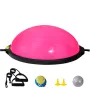 VEVOR Half Exercise Ball Trainer, 26 inch Balance Ball Trainer, 1500lbs Capacity Stability Ball, Yoga Ball with Resistance Bands