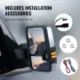 VEVOR Power Heated Tow Mirrors for Chevrolet Silverado (2007-2014)/GMC/Cadillac