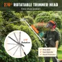 VEVOR 52CC 6-in-1 Multi-Functional Trimming Tools, Gas Hedge Trimmer, Weed Eater, String Trimmer, Brush Cutter, Edger, Pole Saw 