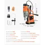 Magnetic Drill, 1550W Motor 2 in Boring Diameter, 2922 lbf Portable Electric Mag Drill Press, 0-500 RPM Variable Speed, Drilling